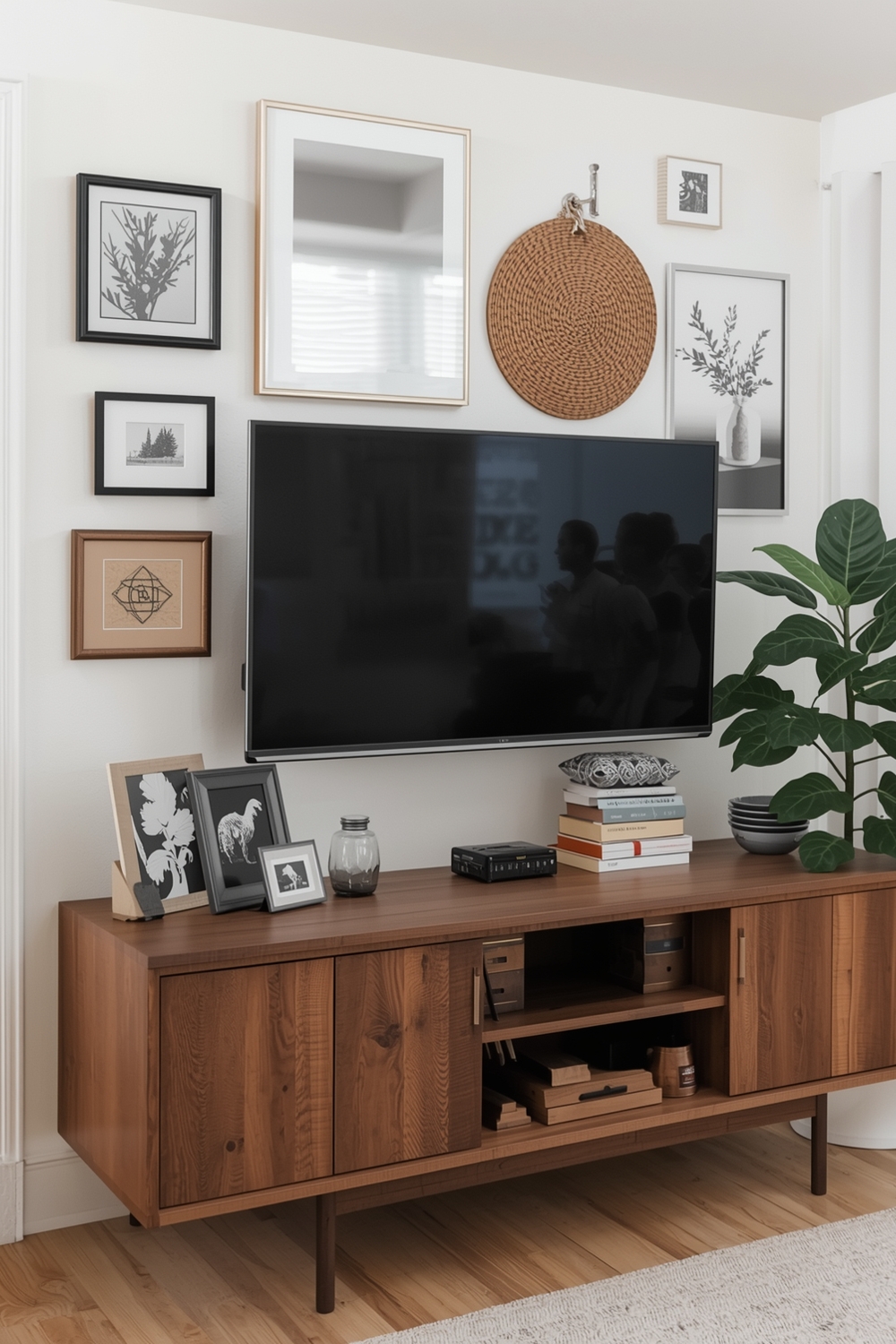 Functional TV Wall Layout Idea Boards