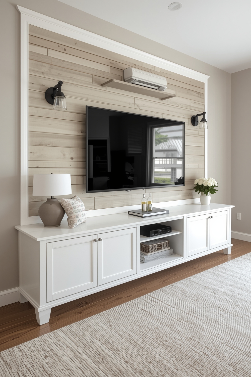 Functional TV Wall Layout Plans