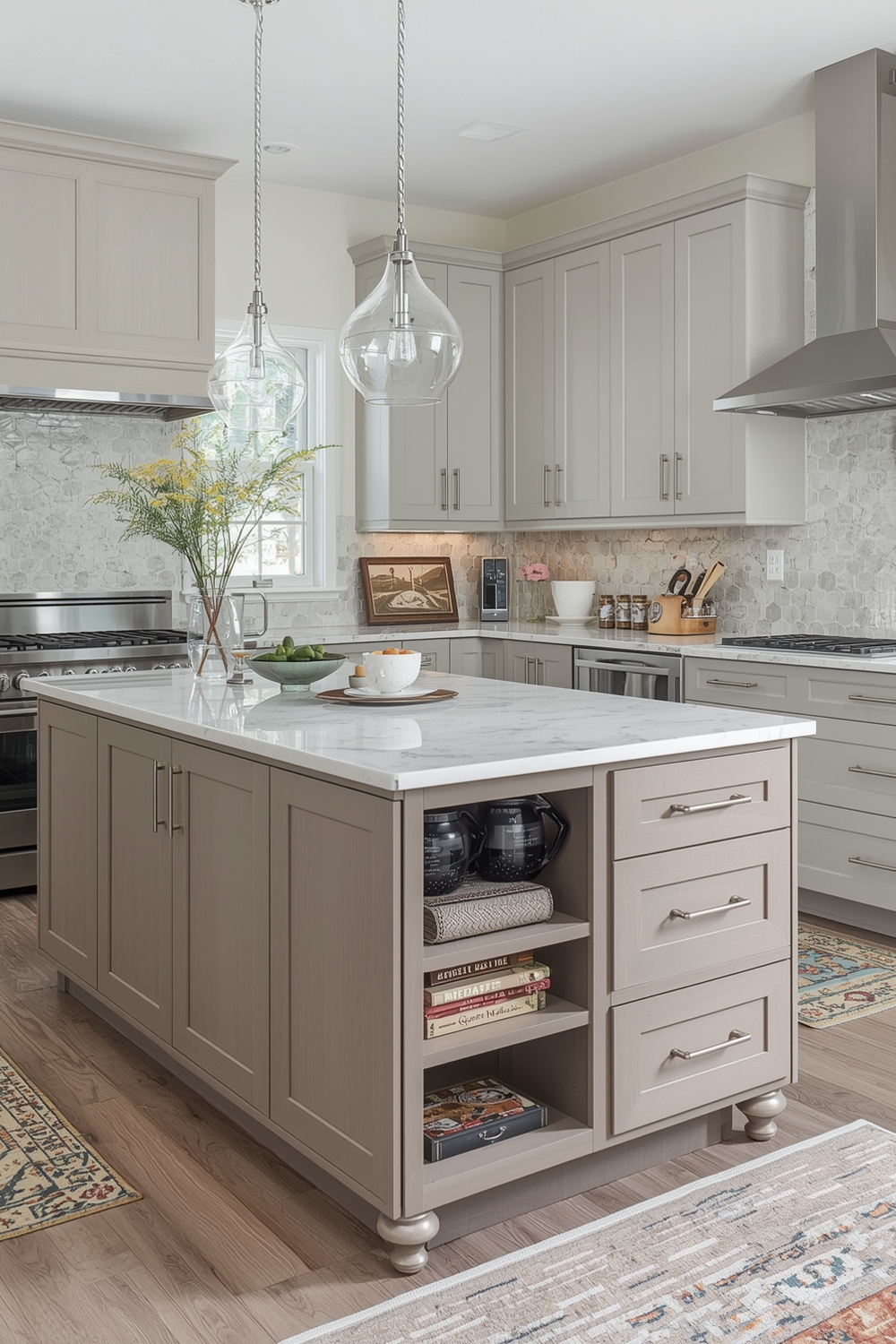 Kitchen Island with Integrated Storage