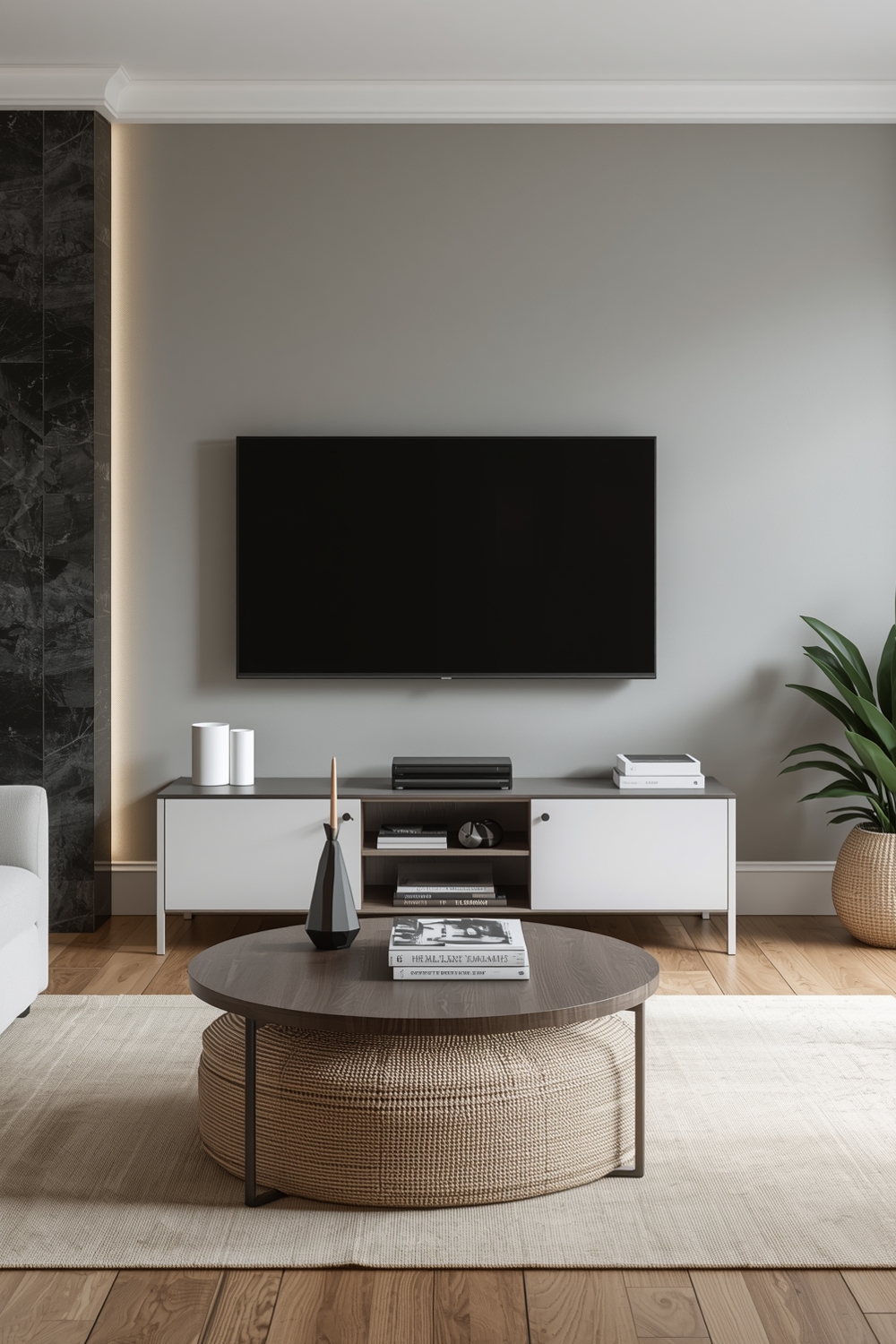 Living Room TV Wall Color Combination Examples