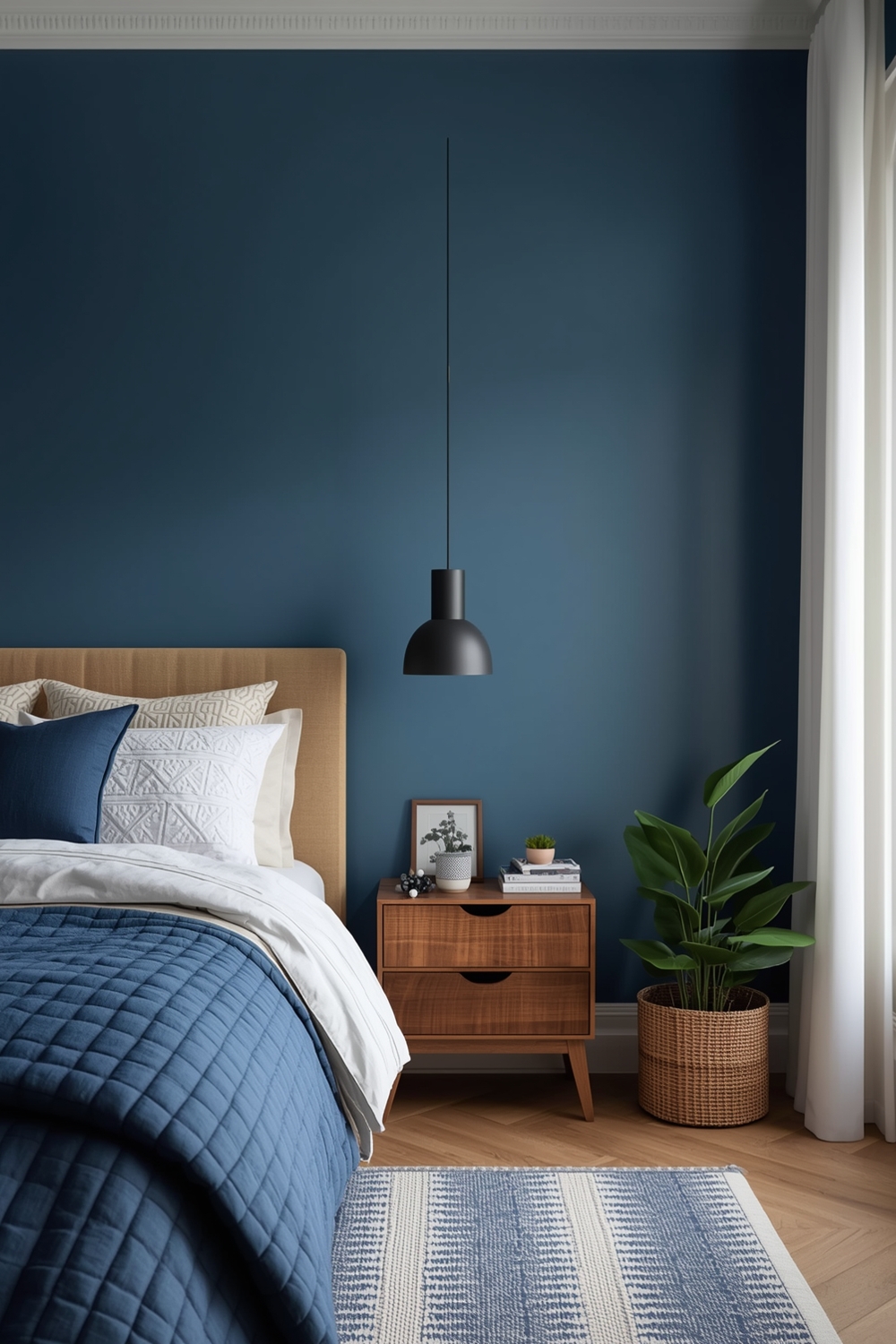 Minimalist Blue Bedroom Design Inspirations