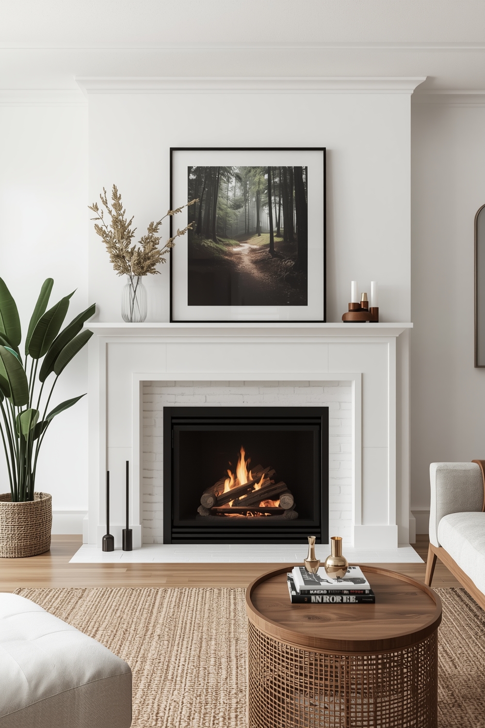 Minimalist Fireplace Design Concept Ideas