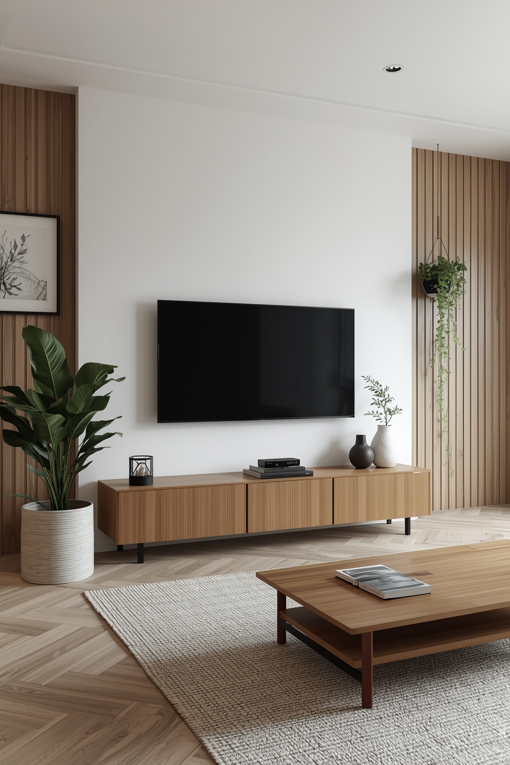 Minimalist Living Room TV Wall Layout Guides