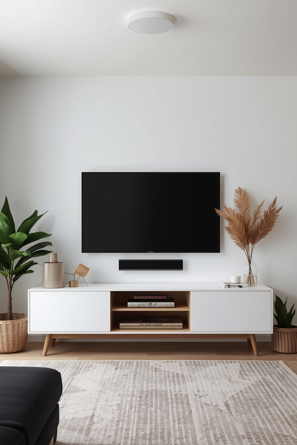 Minimalist TV Wall Layout Guides