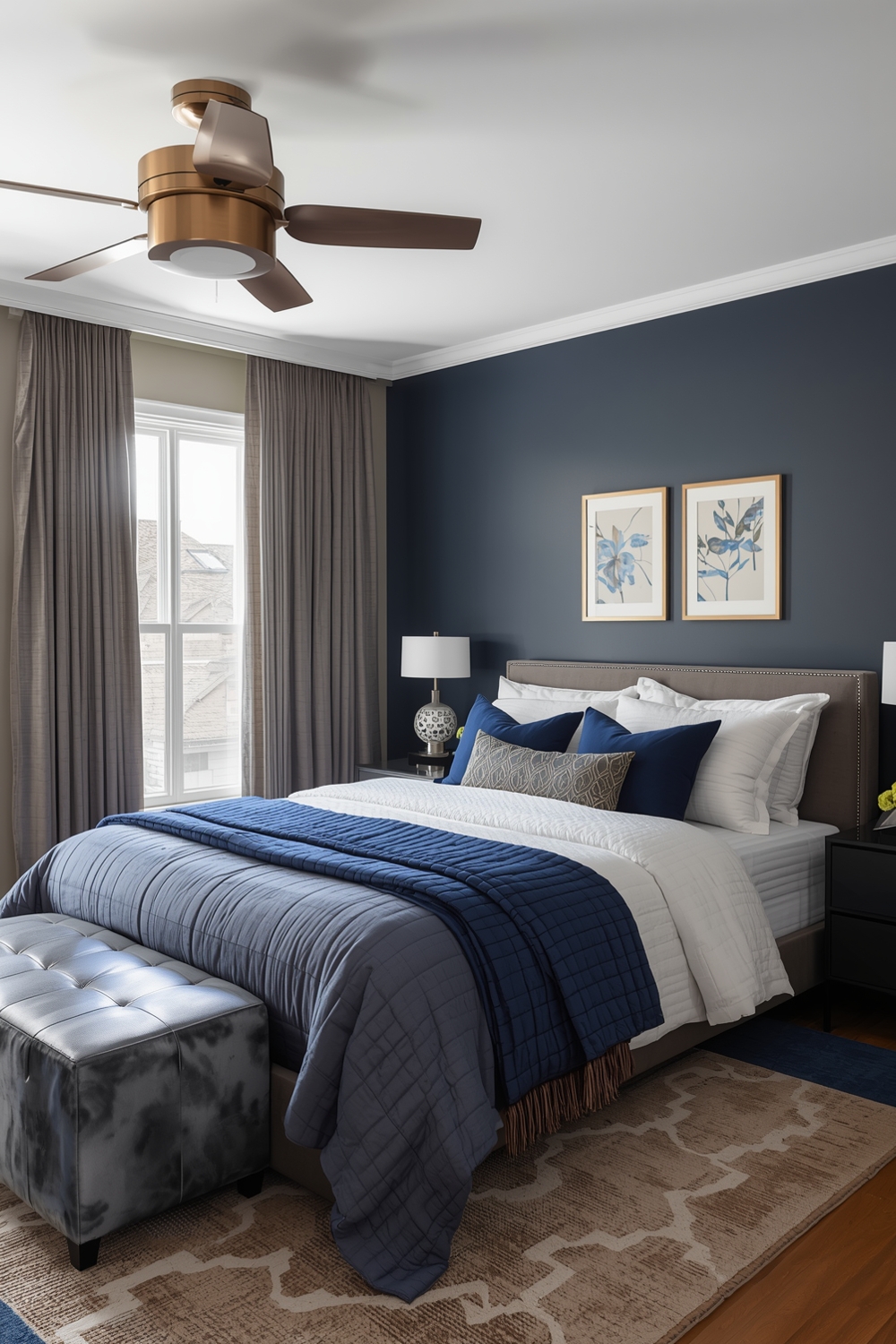 Modern Blue Bedroom Design Examples