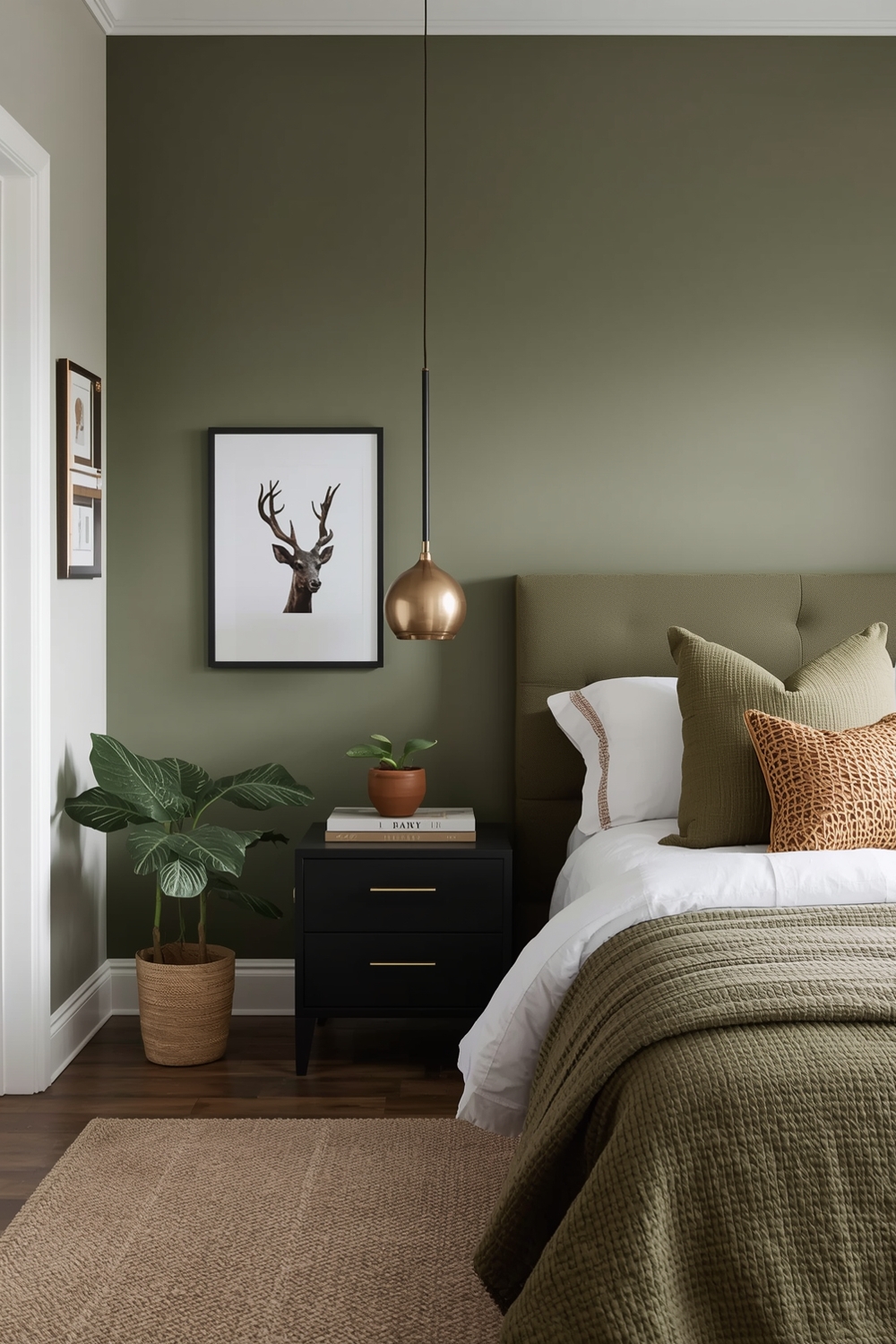 Modern Olive Green Bedroom Inspiration Galleries