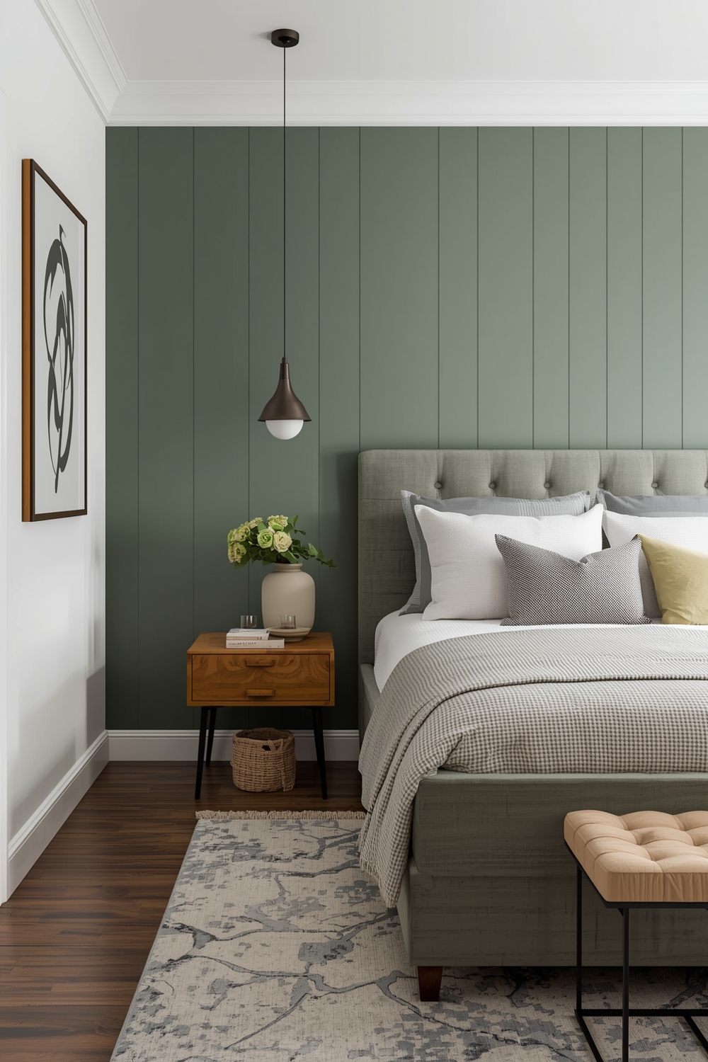 Modern Sage Green Bedroom Layout Galleries