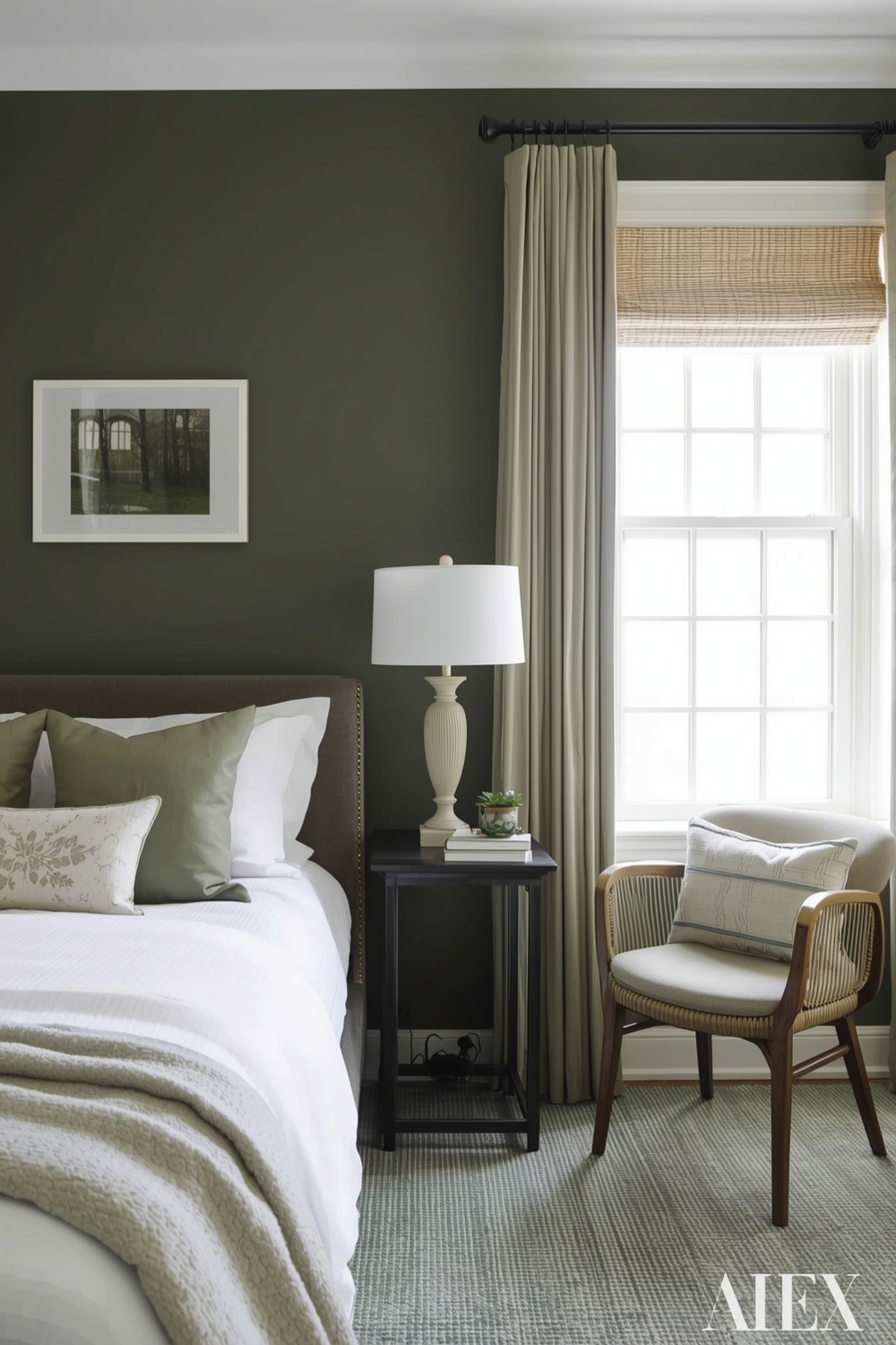 Olive Green Bedroom Color Inspiration Galleries