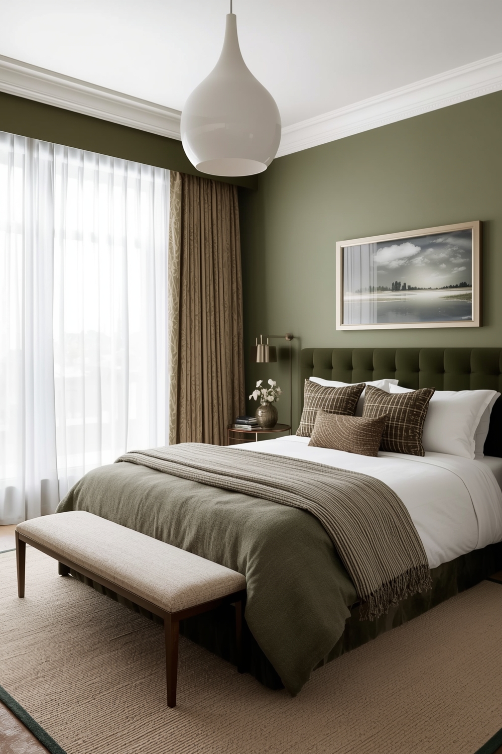 Olive Green Bedroom Inspiration for Stylish Rooms