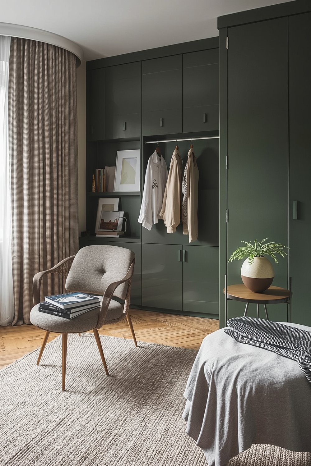 Olive Green Bedroom Storage Idea Galleries