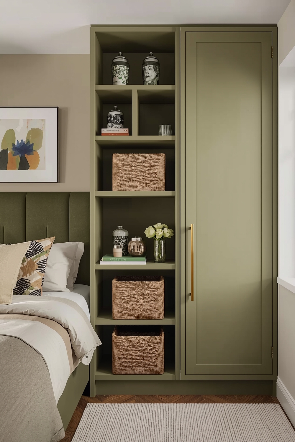 Olive Green Bedroom Storage Solution Galleries