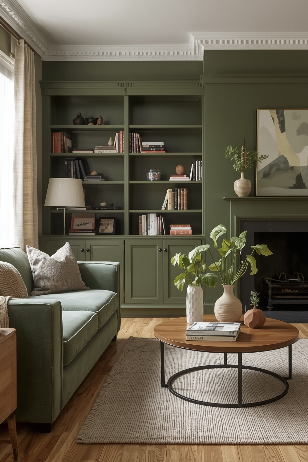 Olive Green Living Room Combination Galleries