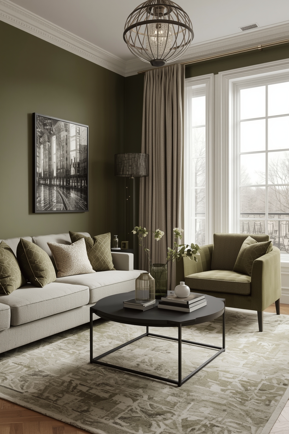 Olive Green Living Room Ideas for Elegant Spaces
