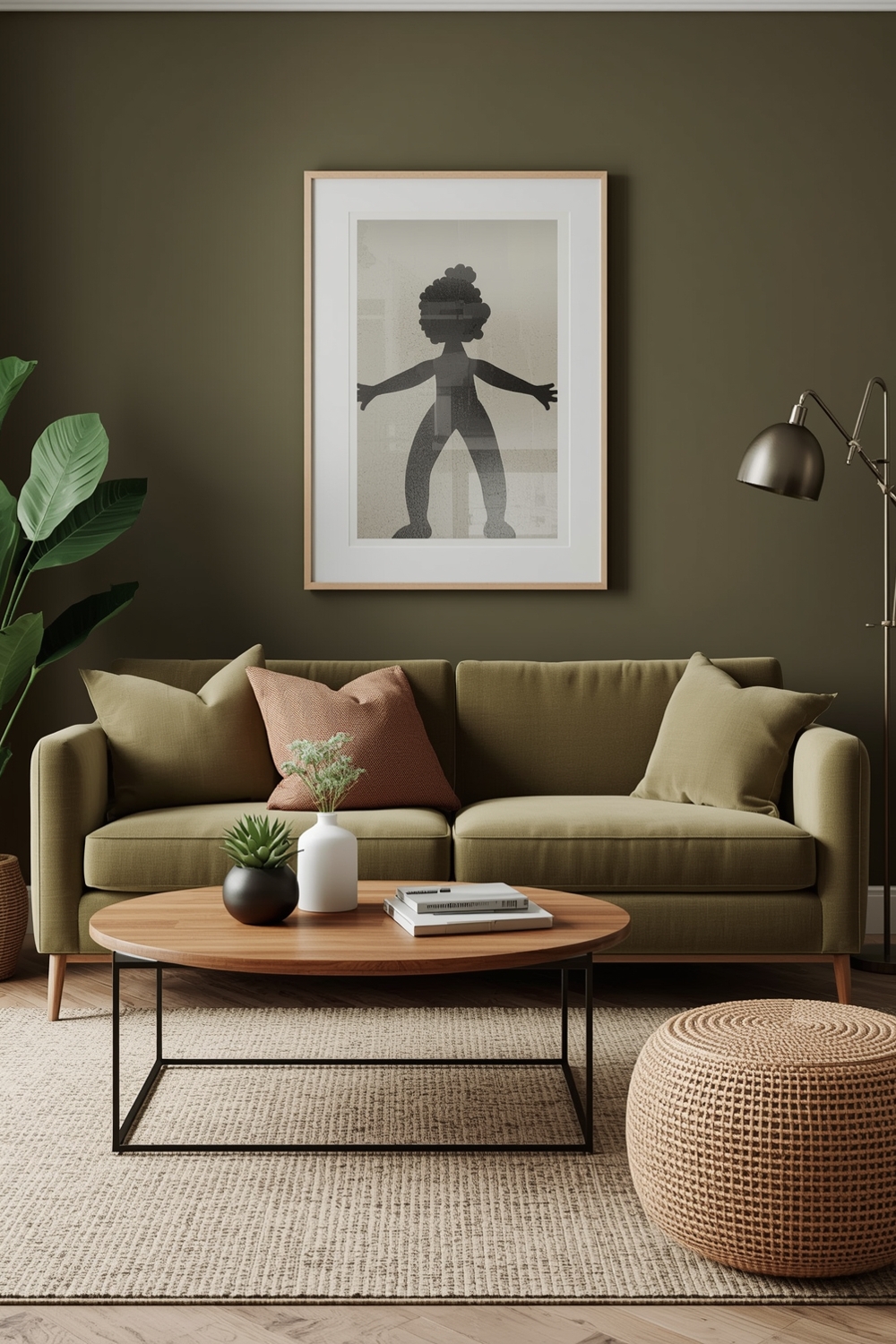 Olive Green Living Room Layouts for Cozy Atmospheres