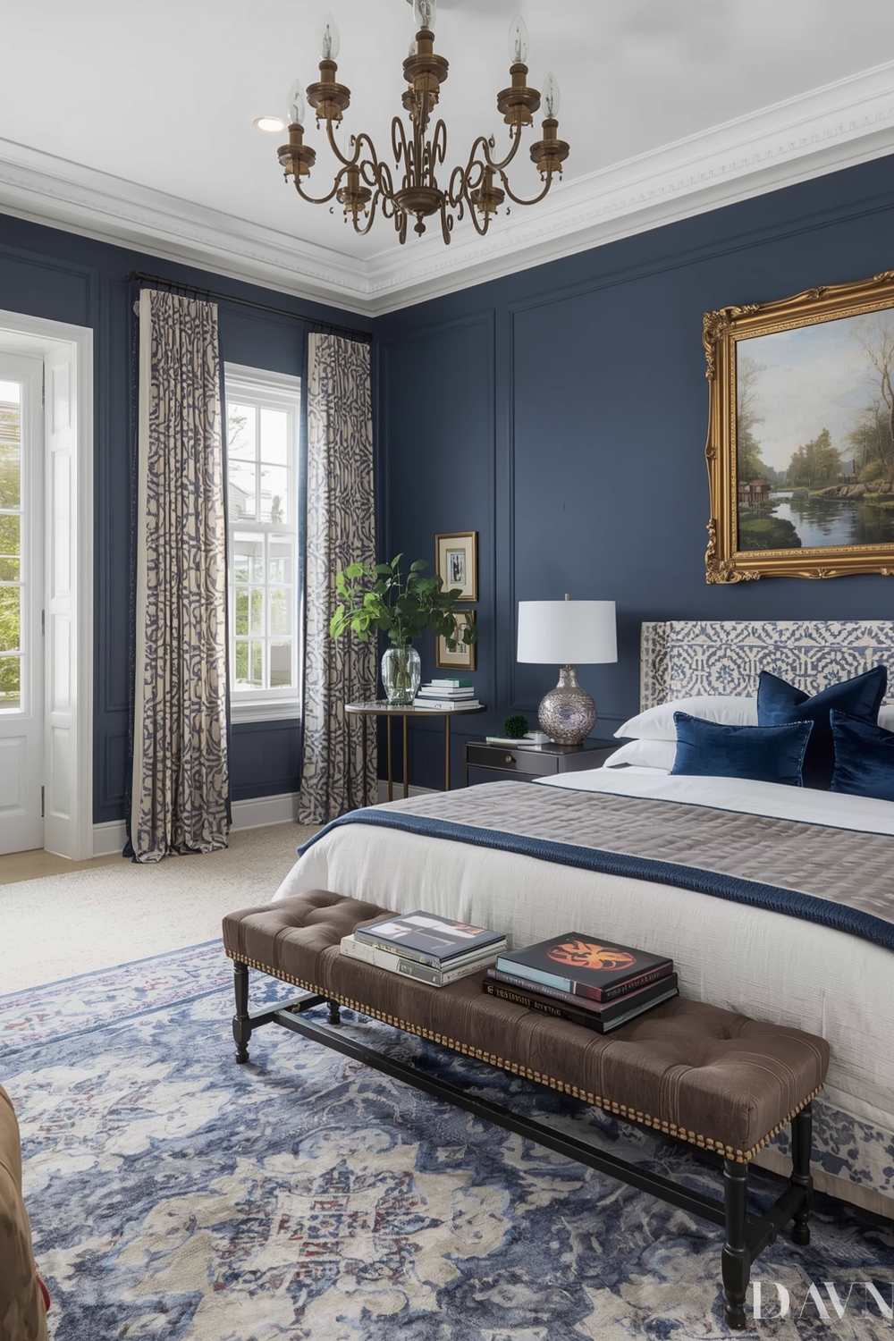 Open Concept Blue Bedroom Layout Galleries