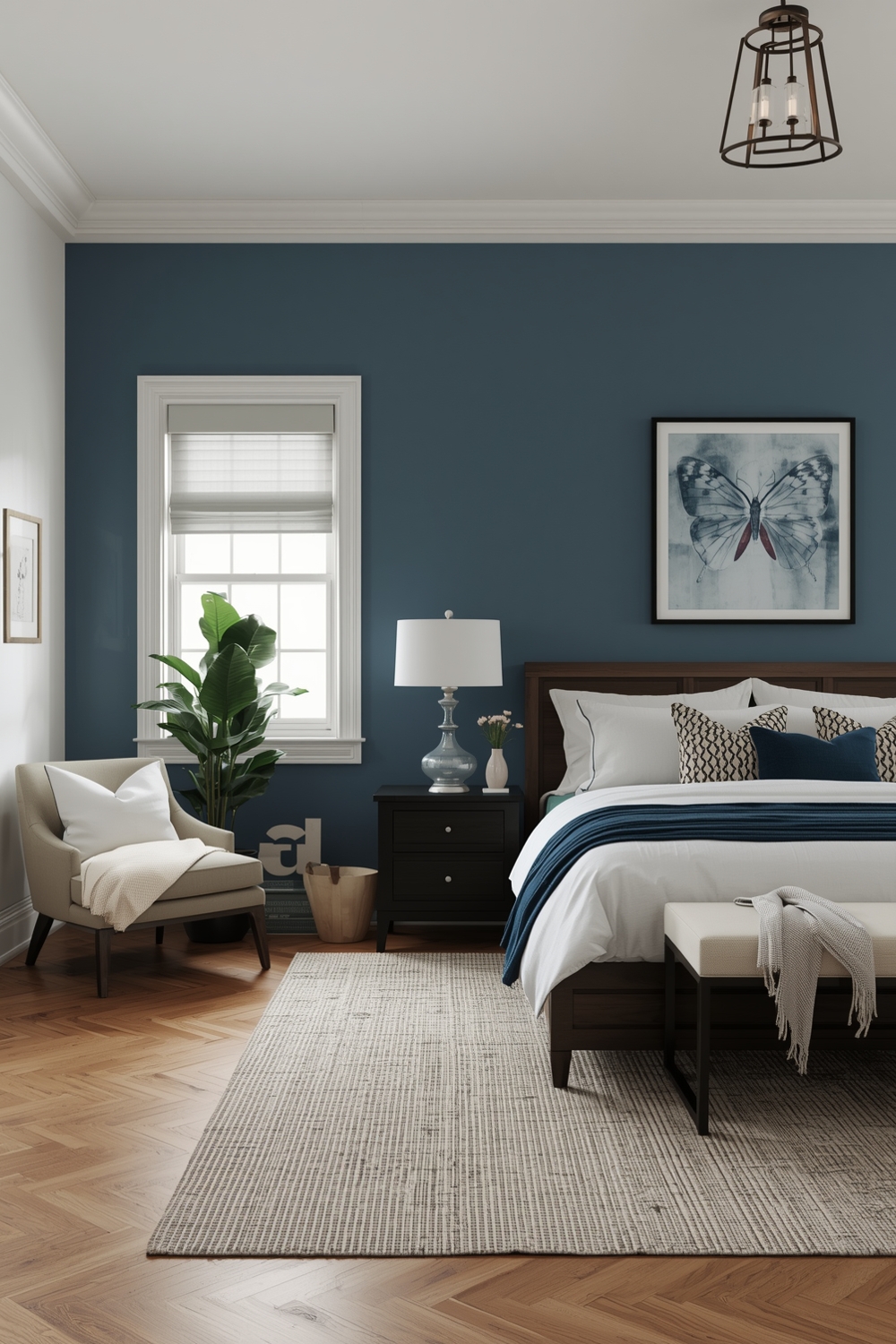 Open Concept Blue Bedroom Layout Guides
