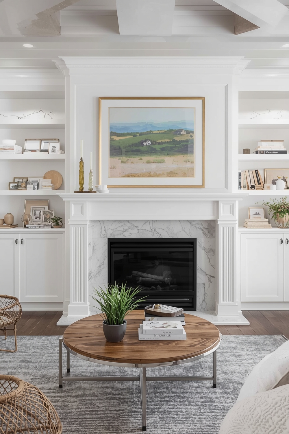 Open Concept Fireplace Layout Plans