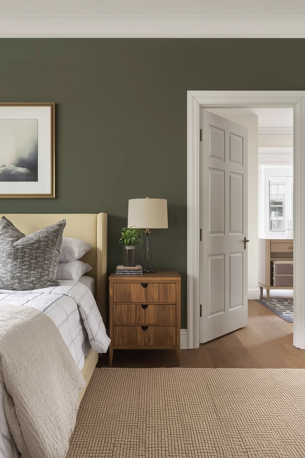 Open Concept Sage Green Bedroom Design Galleries