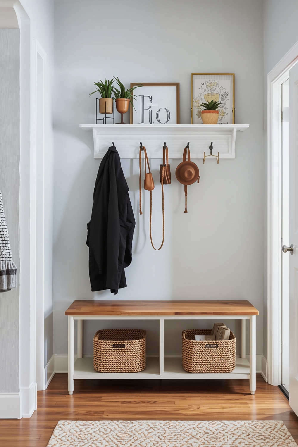 Organized Small Entryway Layout Examples