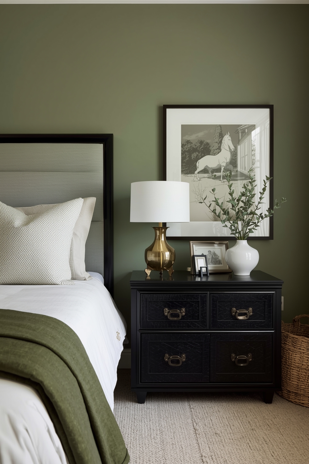 Sage Green Bedroom Color Accent Inspirations