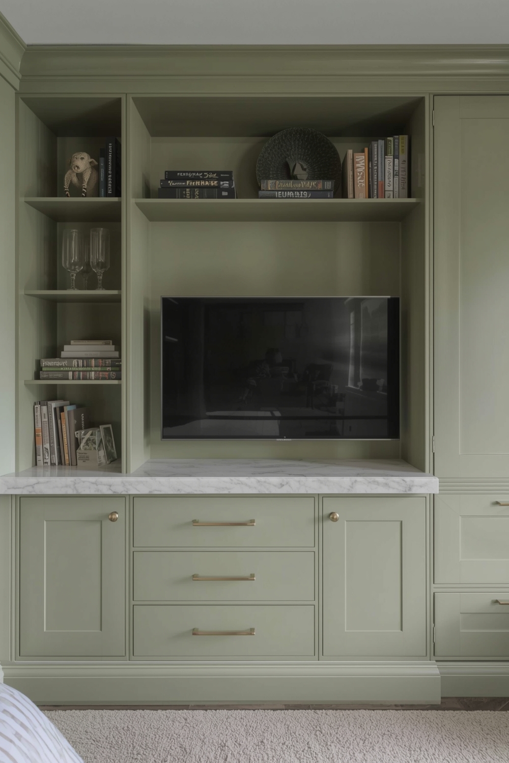 Sage Green Bedroom Storage Solution Ideas