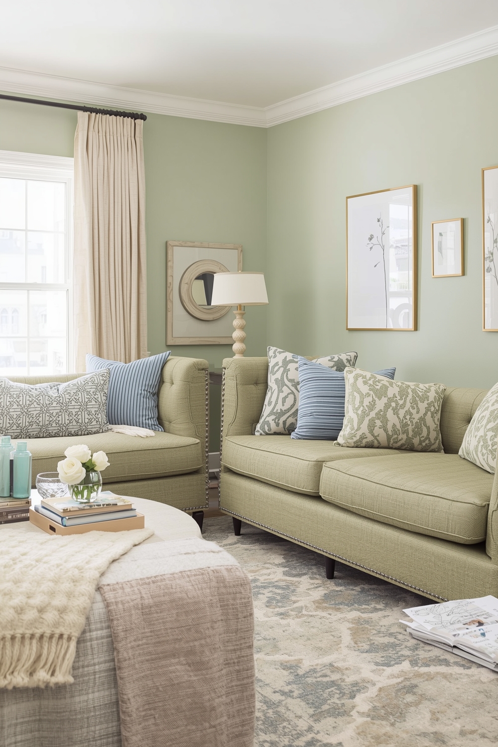 Sage Green Living Room Accent Layout Galleries