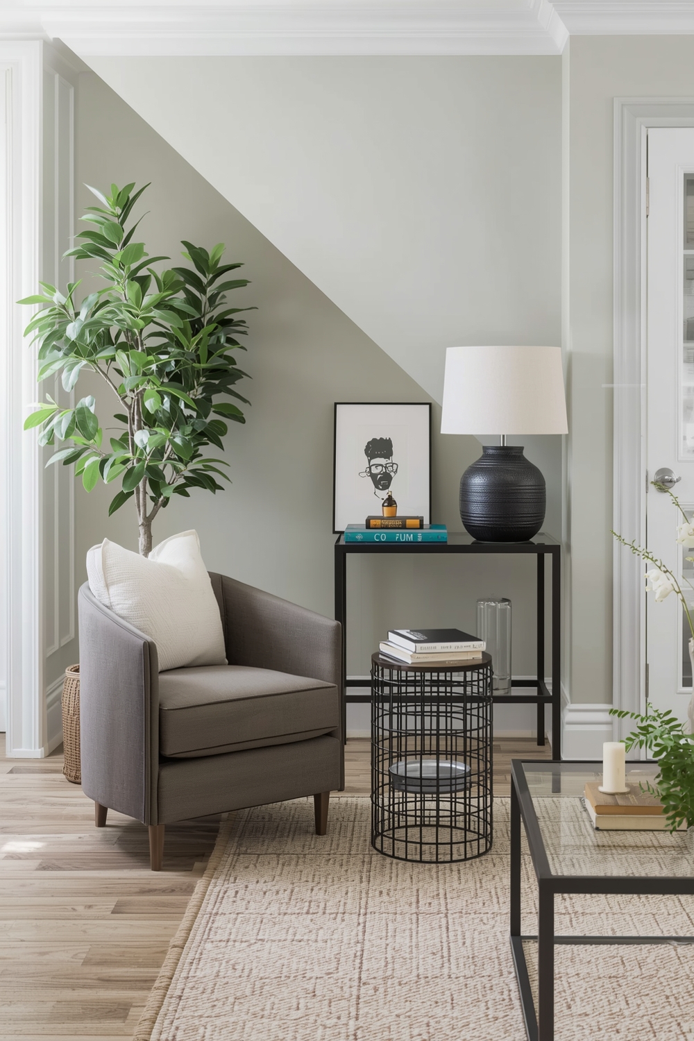 Sage Green Living Room Accent Wall Ideas