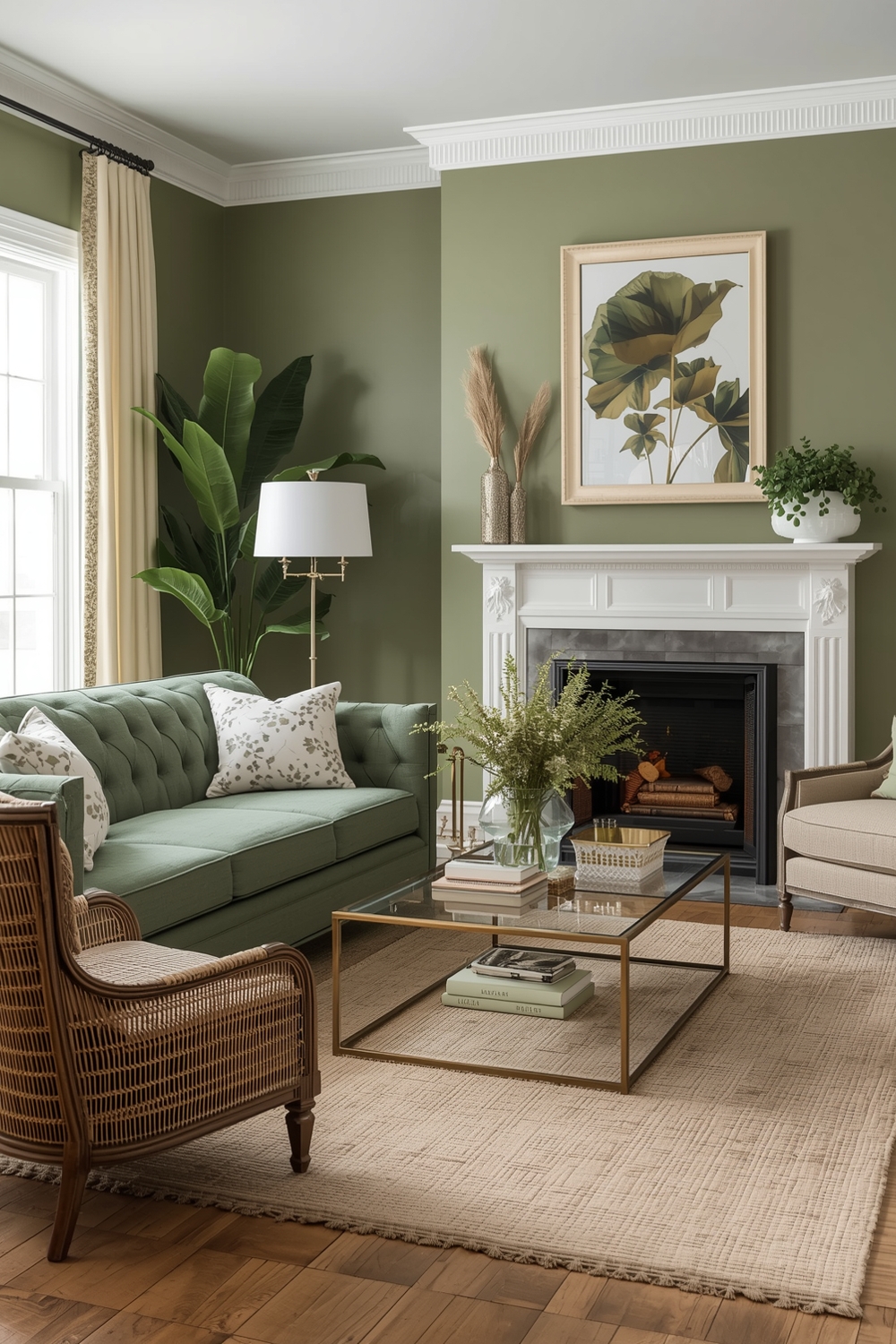 Sage Green Living Room Color Palette Ideas
