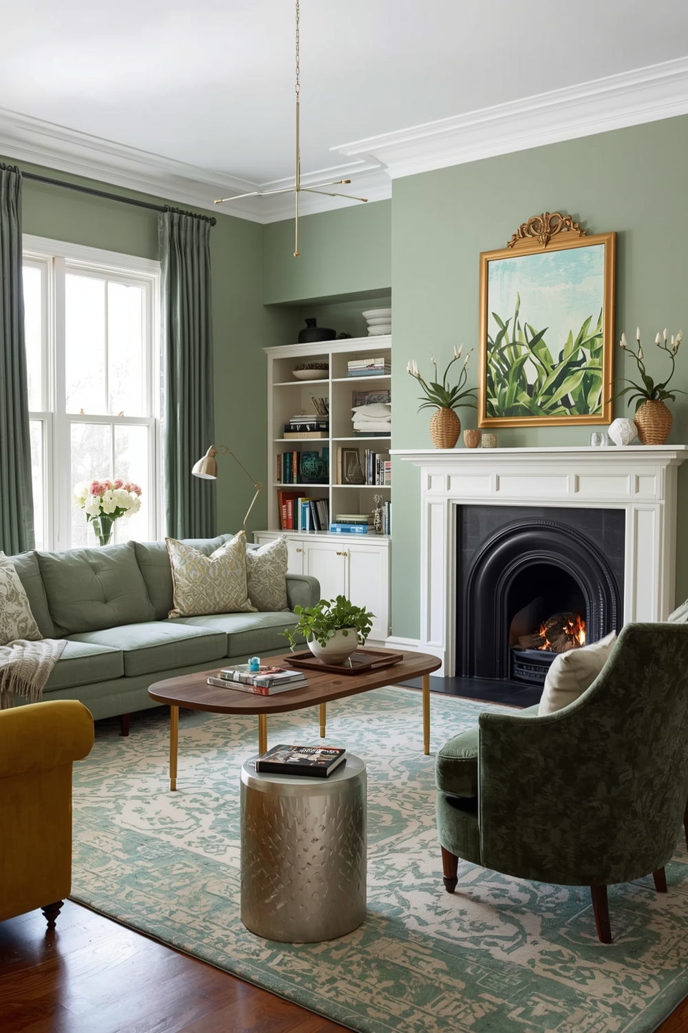 Sage Green Living Room Ideas for Fresh Interiors