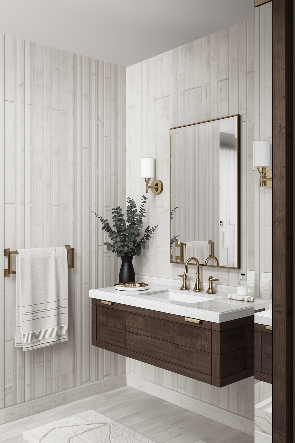 Stylish Bathroom Mirror Layout Examples