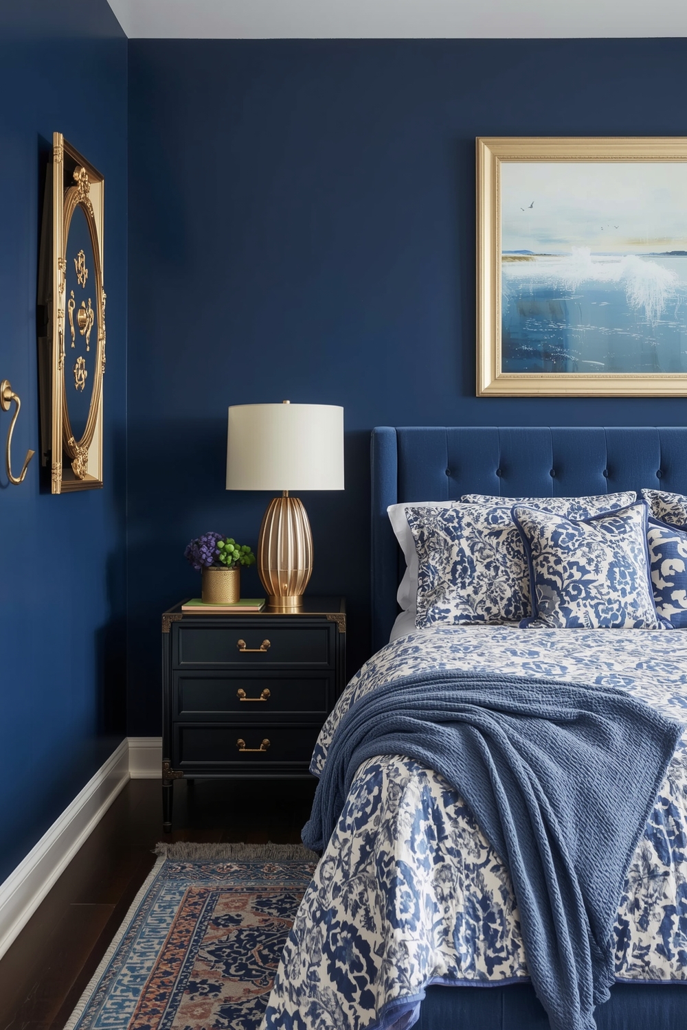 Stylish Blue Bedroom Layout Galleries
