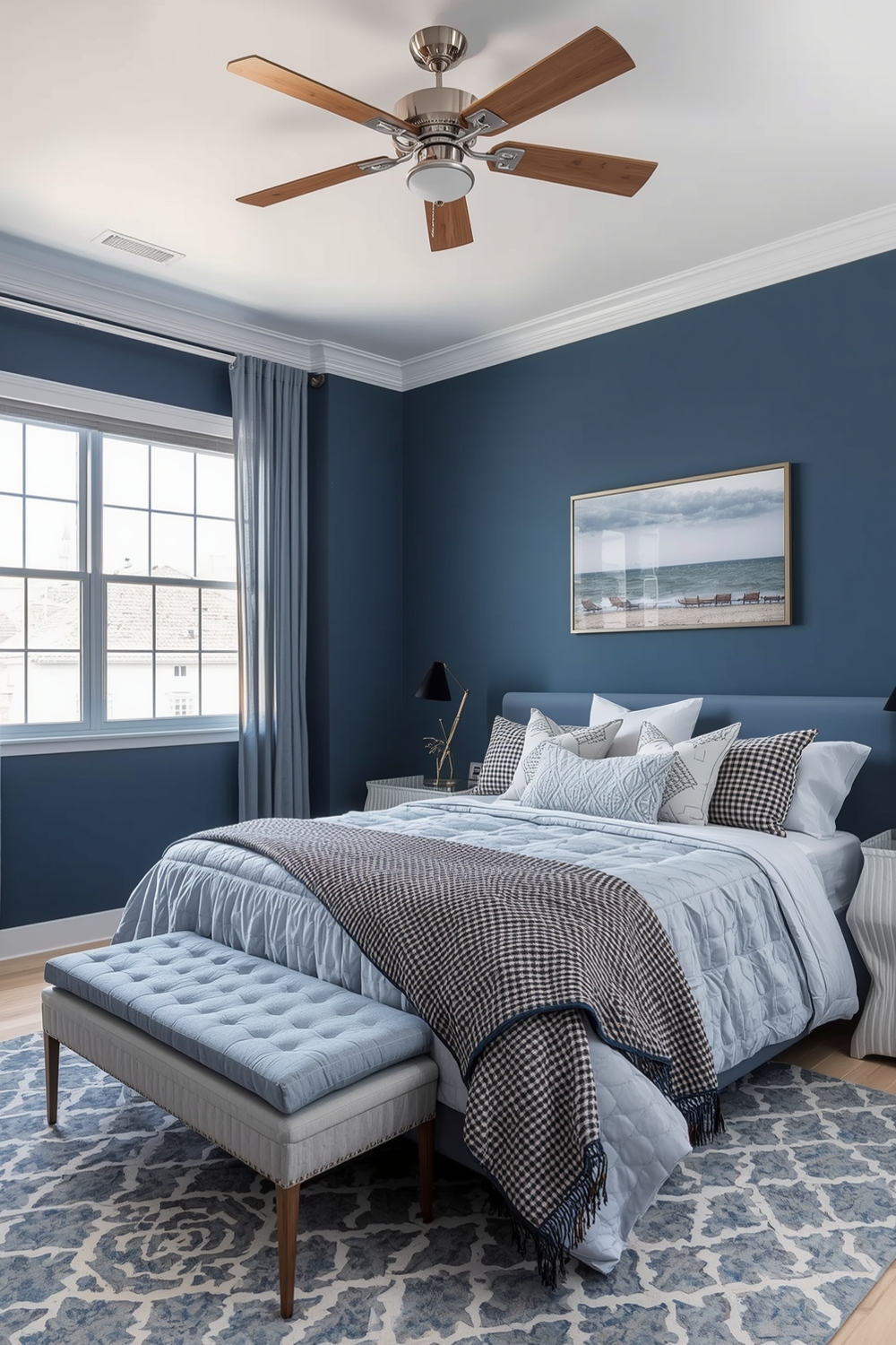 Stylish Blue Bedroom Layout Inspirations