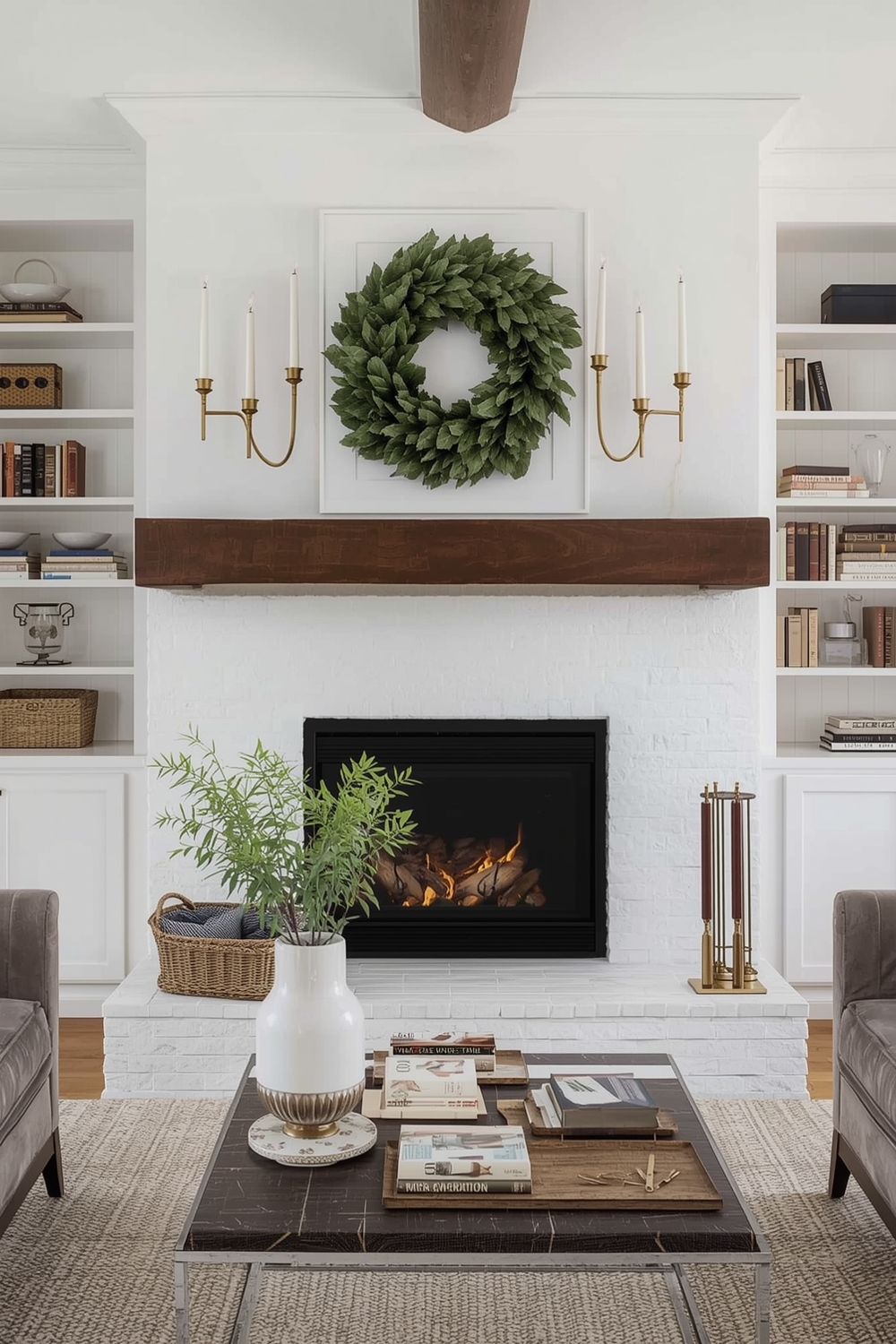 Stylish Farmhouse Fireplace Design Concepts