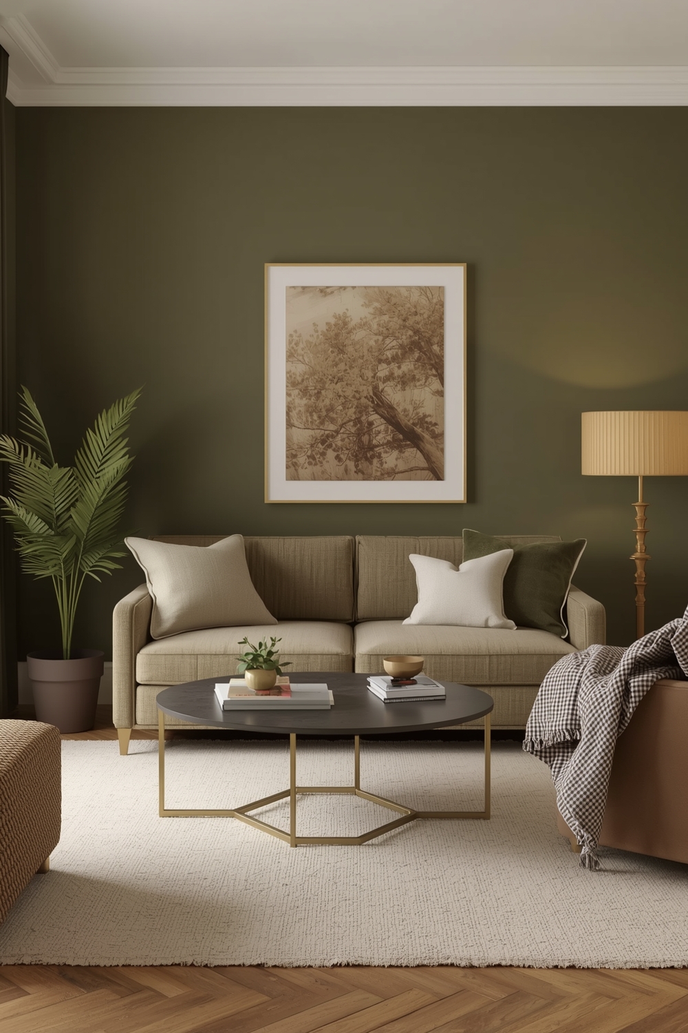 Stylish Olive Green Living Room Layout Pairing Examples