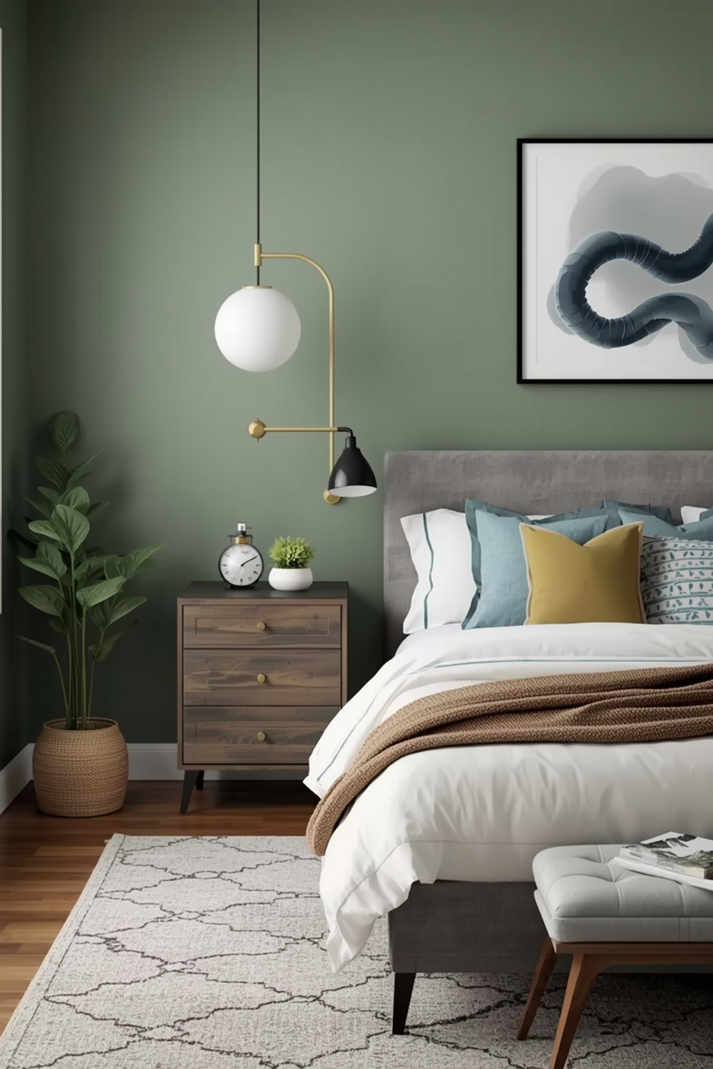 Stylish Sage Green Bedroom Layout Pairing Examples