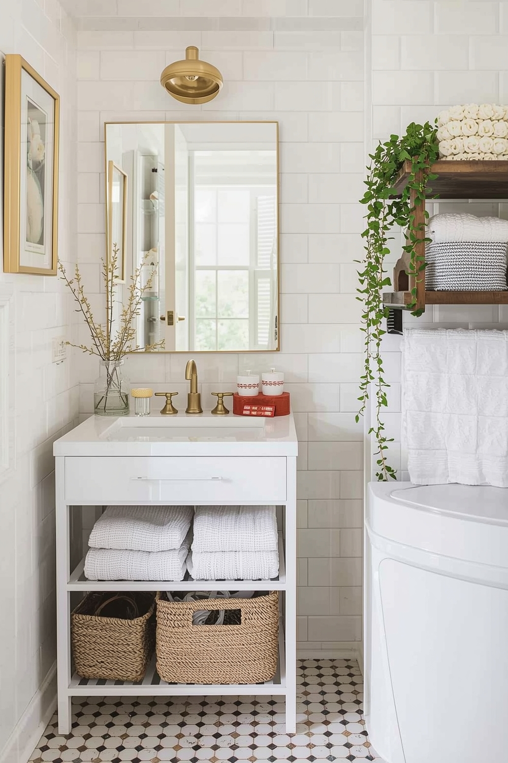 Stylish Small Bathroom Organization Examples