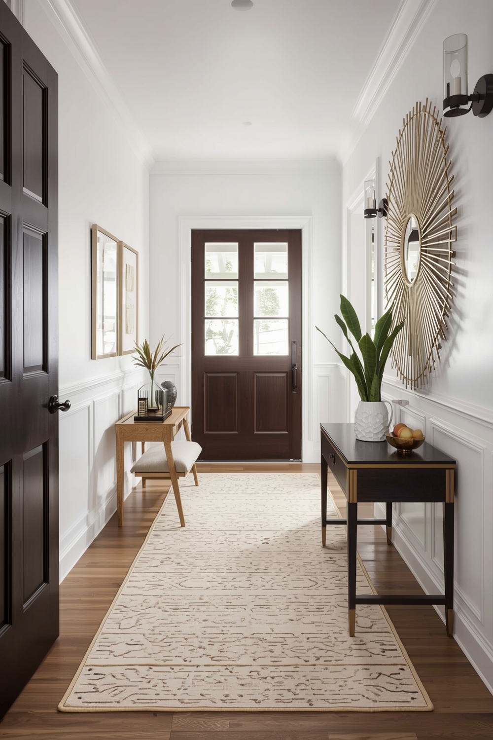 Stylish Small Entryway Accent Details