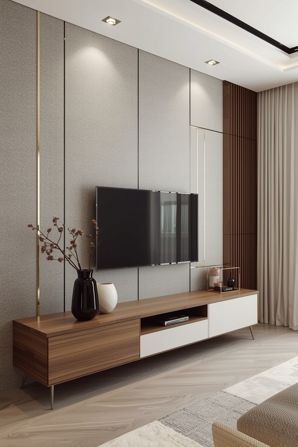 TV Wall Layout Ideas for Fashionable Interiors