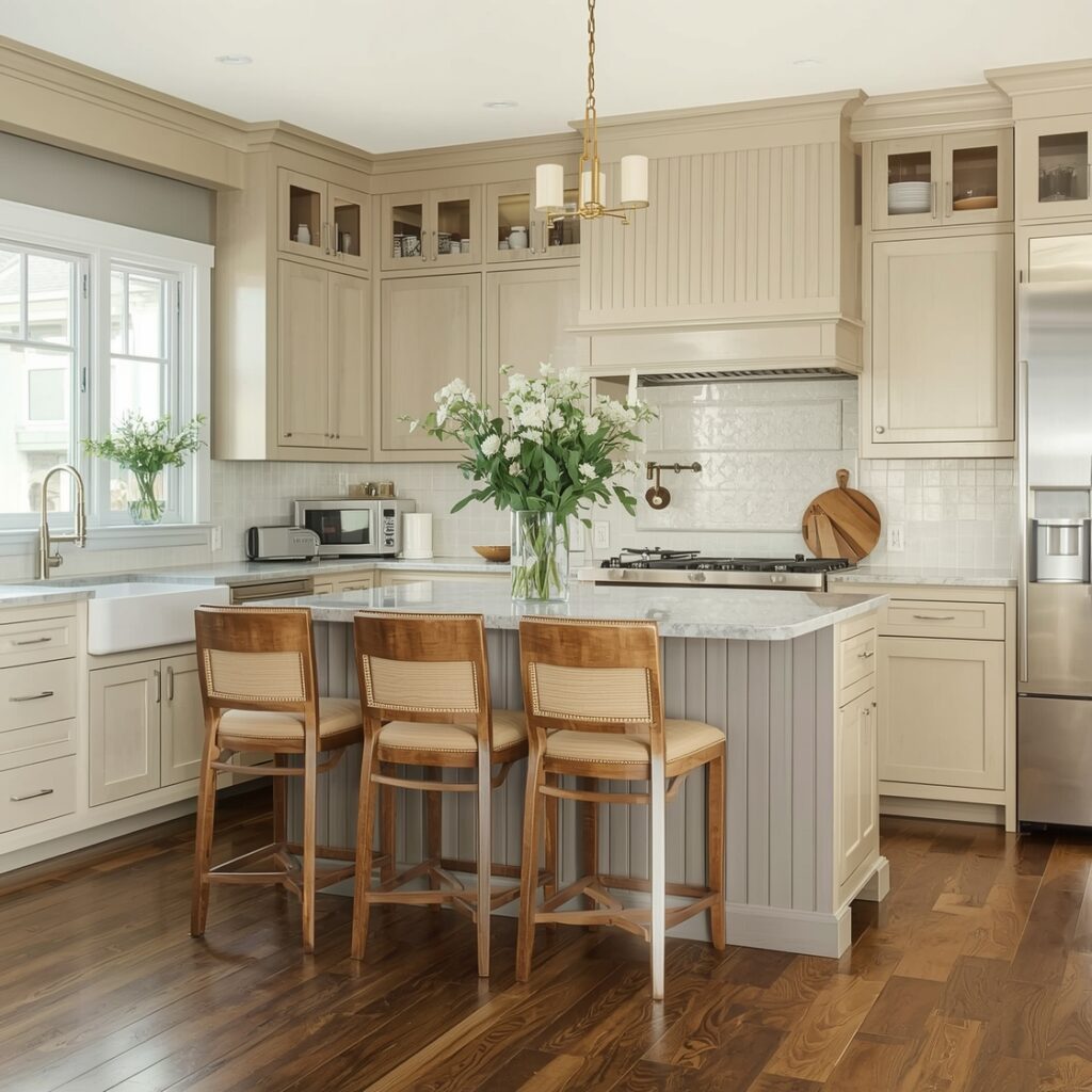 Beige Kitchen Cabinet Color