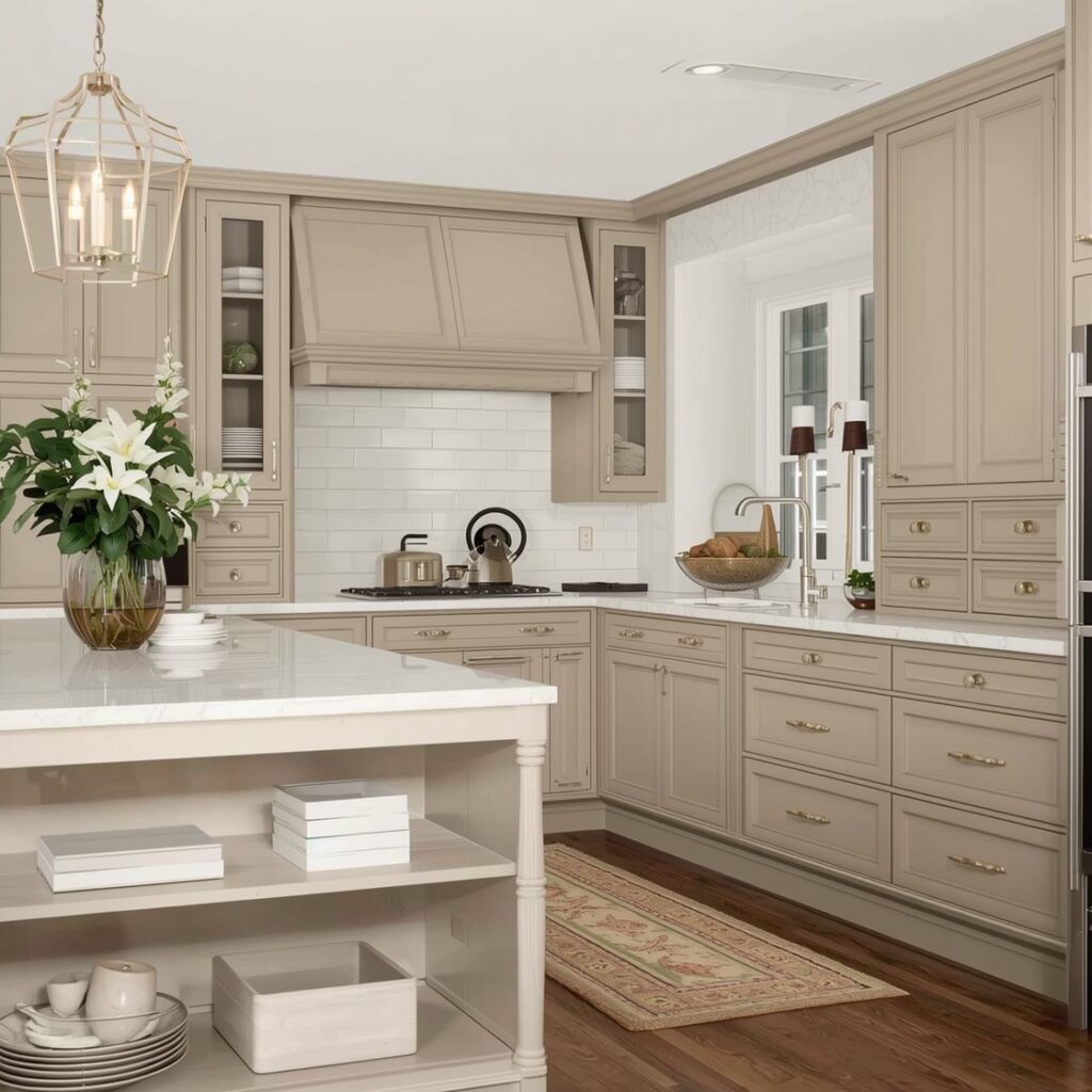 Beige Kitchen Cabinet Color