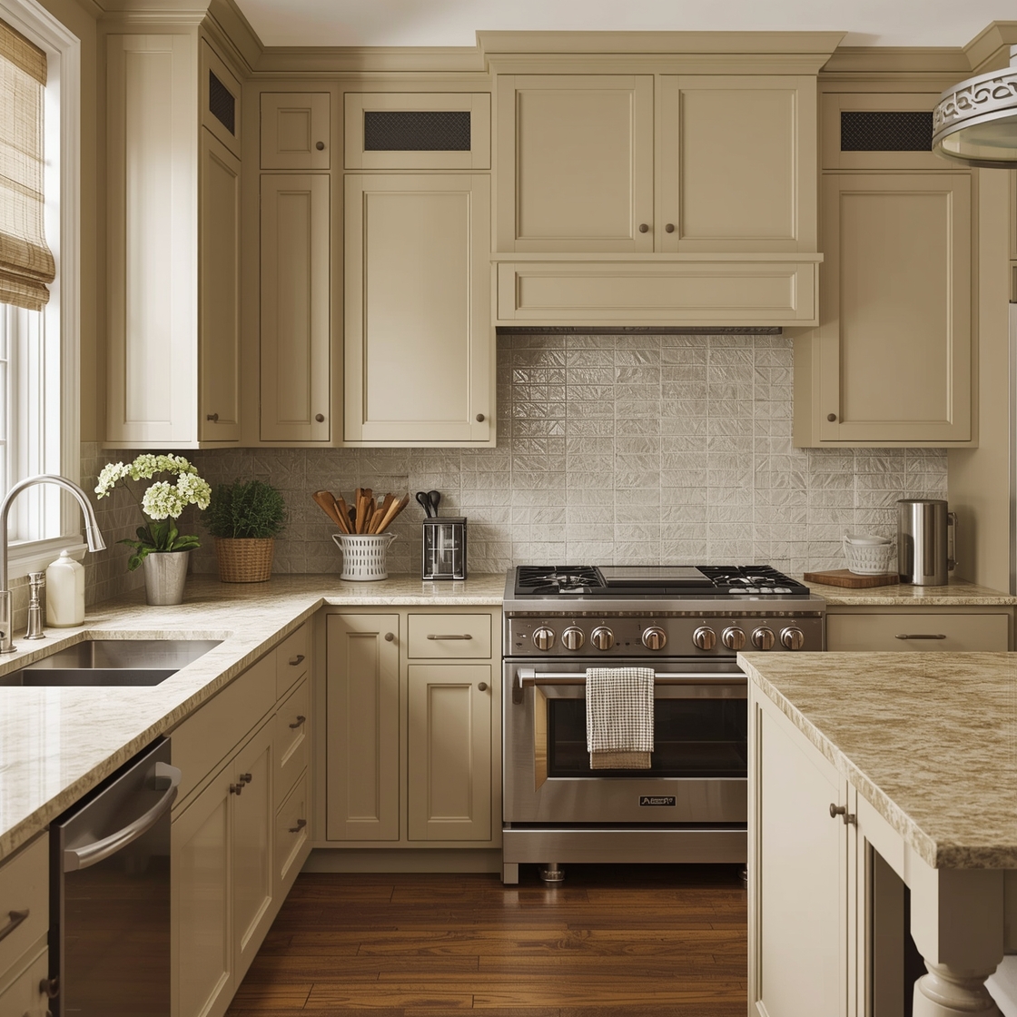 Beige Kitchen Cabinet Color