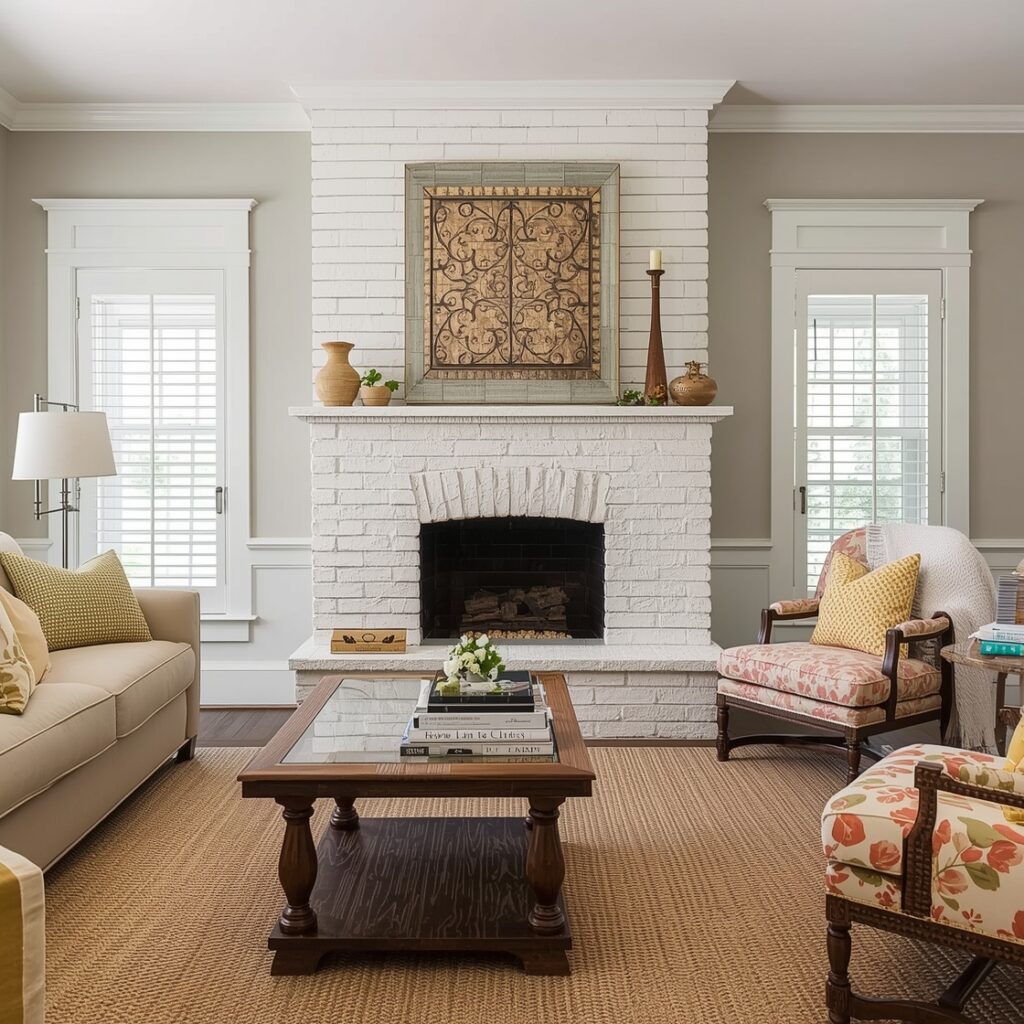 Cozy Farmhouse Fireplace