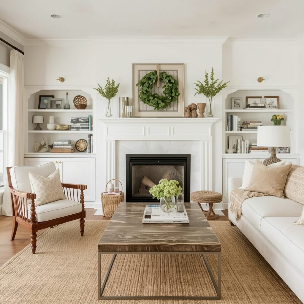 Cozy Farmhouse Fireplace