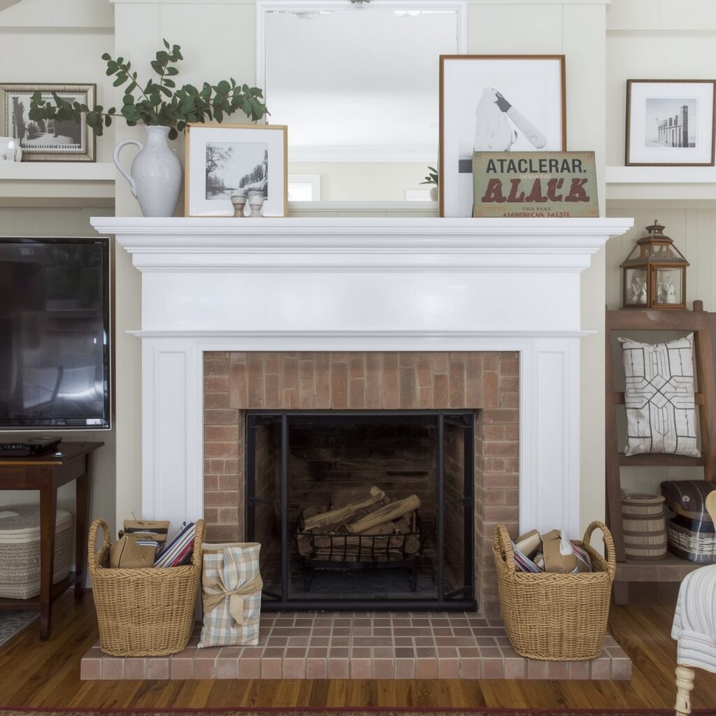 Cozy Farmhouse Fireplace