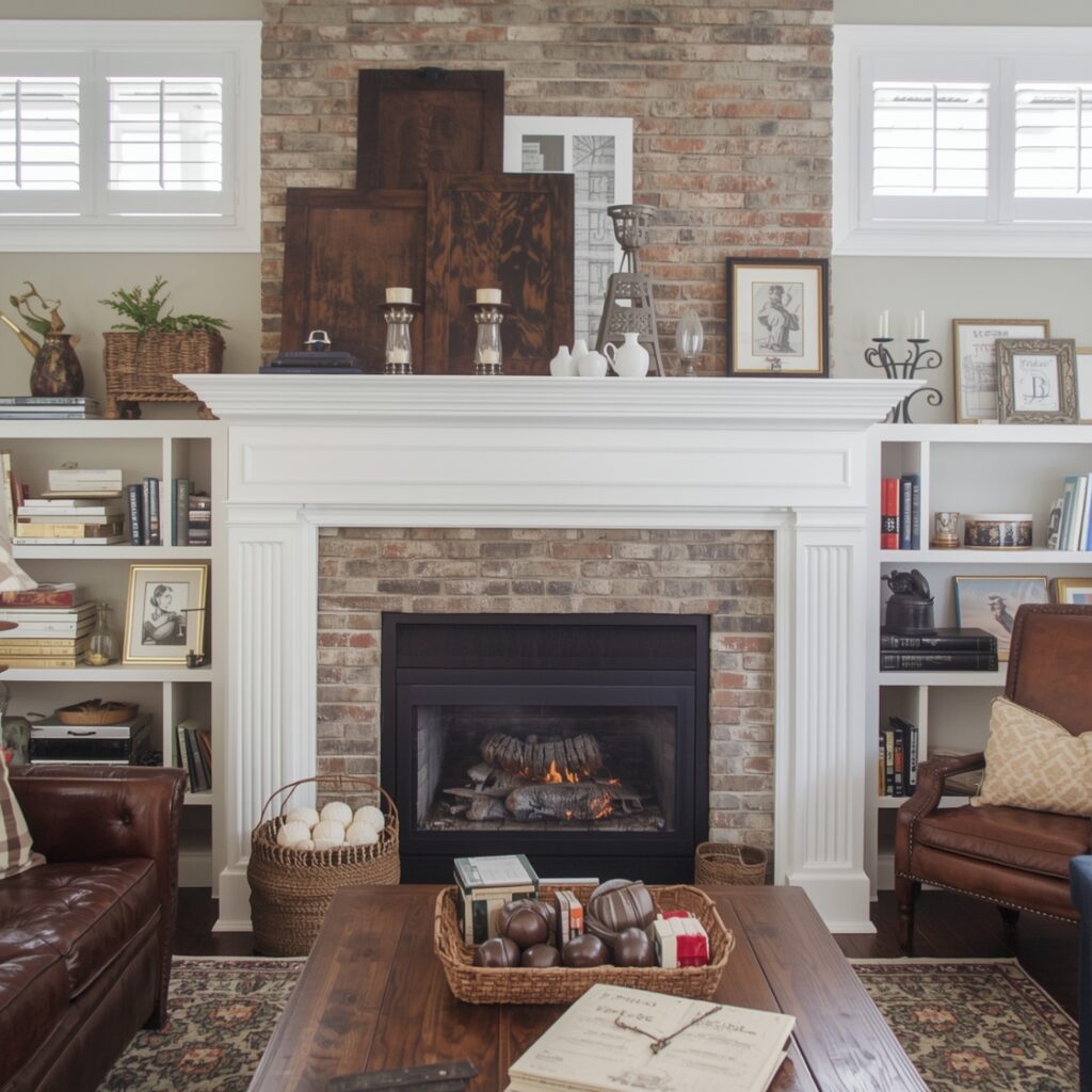 Cozy Farmhouse Fireplace
