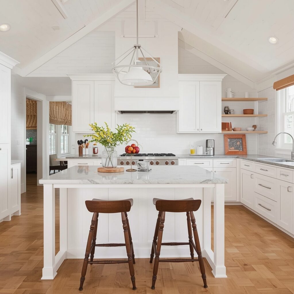 White Oak White Kitchen