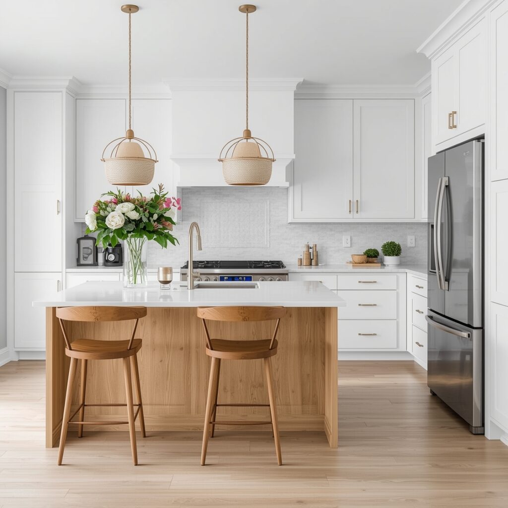 White Oak White Kitchen
