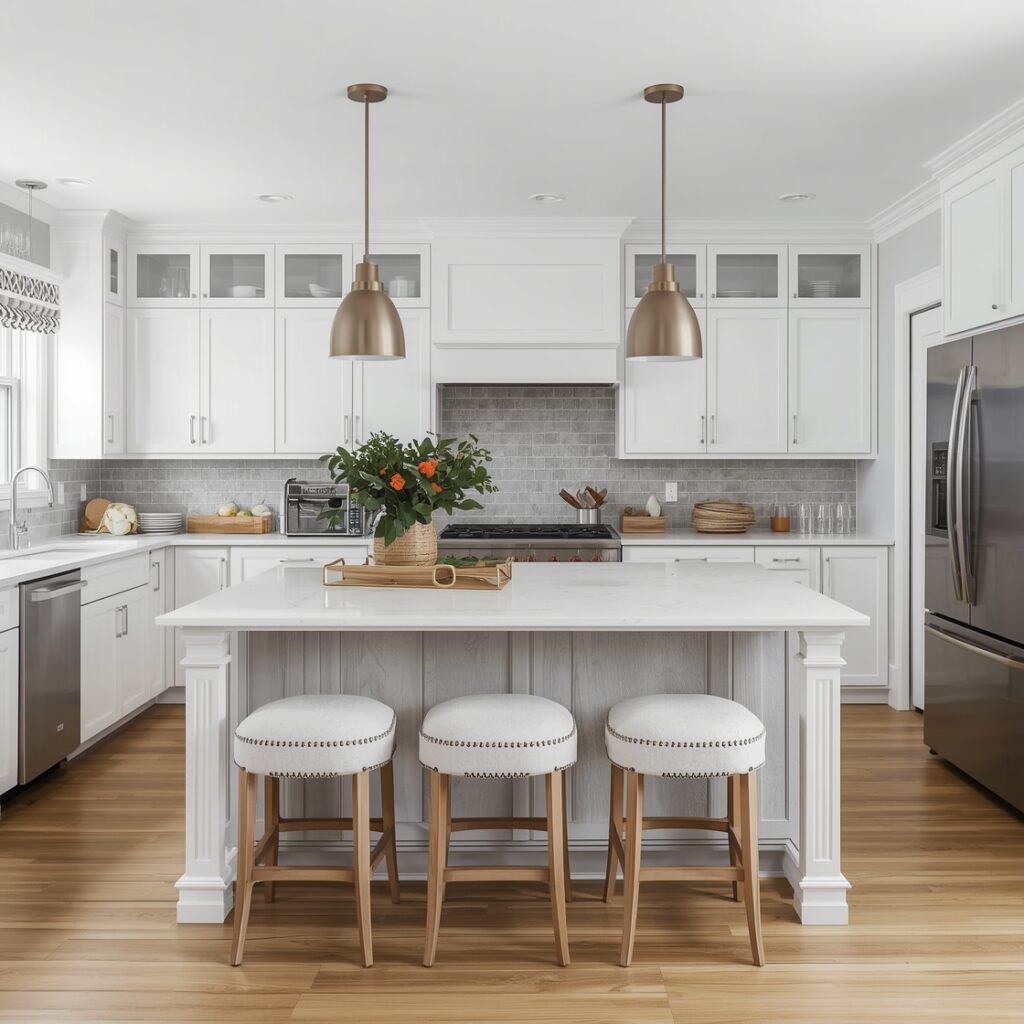 White Oak White Kitchen