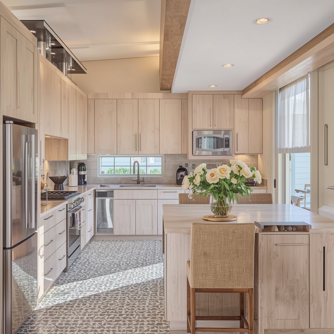 White Oak White Kitchen