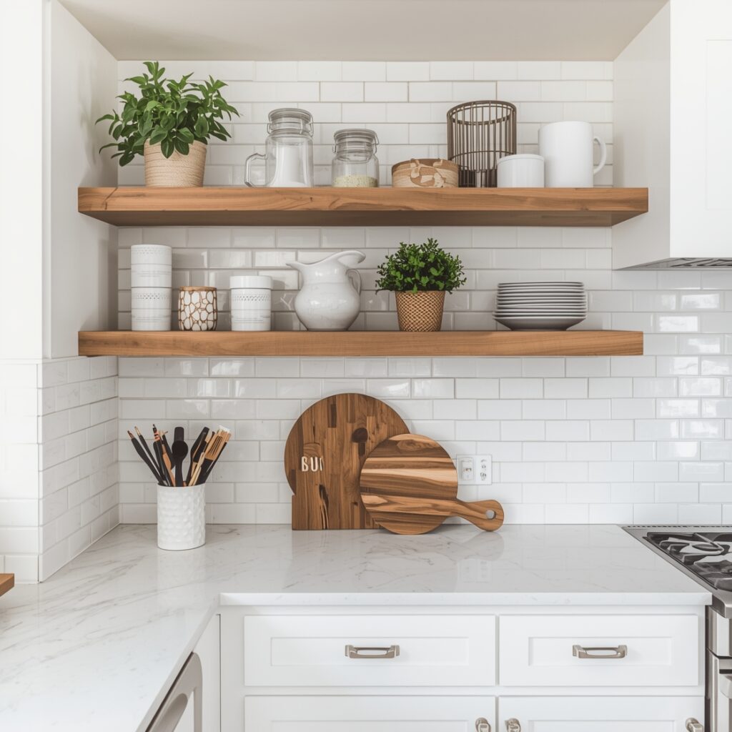 are open shelves good for kitchen